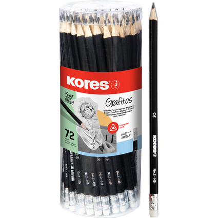 Kores Bleistift "GRAFITOS", Härtegrad: HB, dreieckig