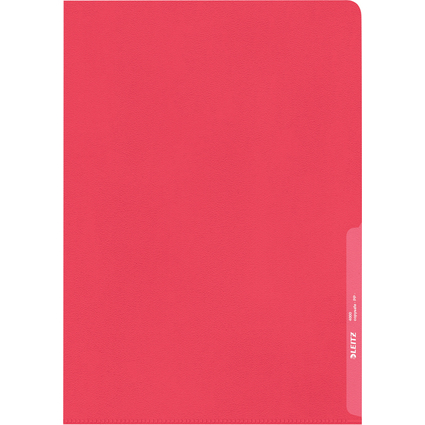 LEITZ Sichthlle Standard, A4, PP, genarbt, rot, 0,13 mm