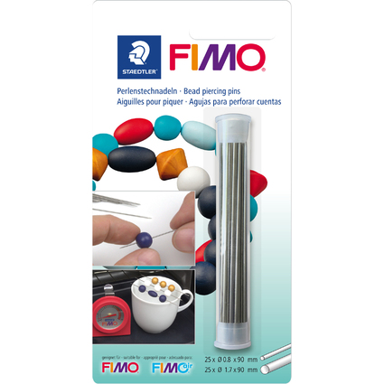 FIMO Perlenstechnadeln, aus Metall