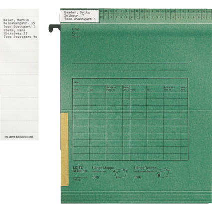 LEITZ Blanko-Beschriftungsschildchen, (B)50 x (H)15 mm, wei