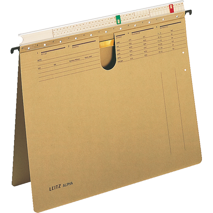 LEITZ ALPHA Hngehefter, A4, mit Organisationsleiste, natron