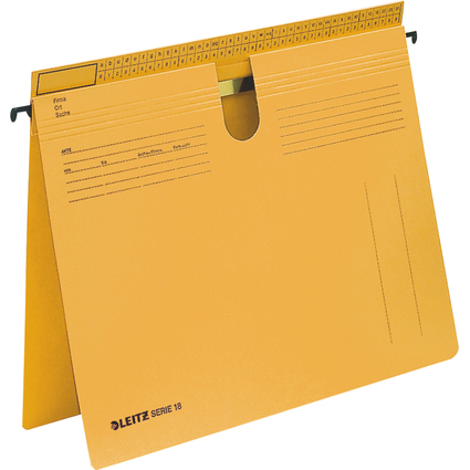 LEITZ SERIE 18 Hngehefter, Manilakarton 250 g/qm, gelb