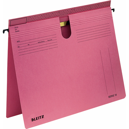 LEITZ SERIE 18 Hngehefter, Manilakarton 250 g/qm, rot