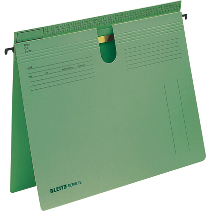 LEITZ SERIE 18 Hngehefter, Manilakarton 250 g/qm, grn