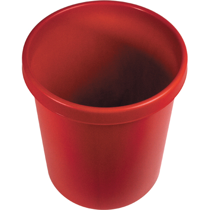 helit Papierkorb "the german", 30 Liter, PE, rot