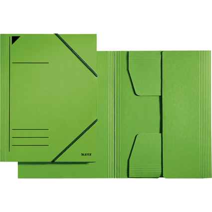 LEITZ Eckspannermappe, DIN A4, Karton 320 g/qm, grn