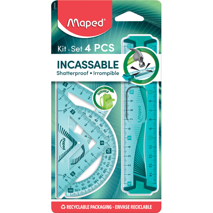 Maped Geometrie-Set Mini Flex, bruchfest, 4-teilig