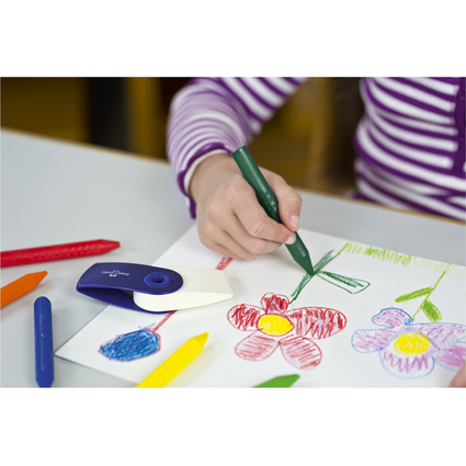FABER-CASTELL Radierbare Kreiden JUMBO, 12er Kartonetui