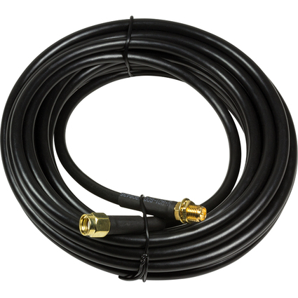 LogiLink WLAN Innenantennen Verlngerungskabel, 5 m, schwarz