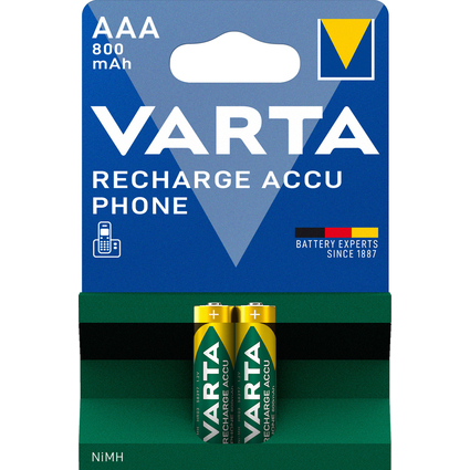 VARTA Telefon-Akku "RECHARGE ACCU Phone", Micro (AAA)
