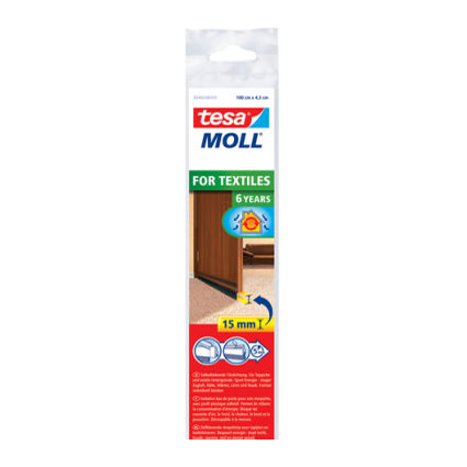 tesa Moll STANDARD Trdichtschiene, wei, 43 mm x 1 m
