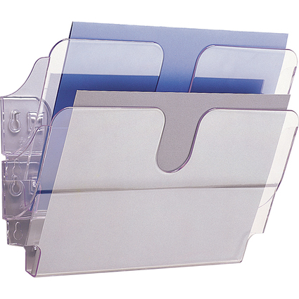 DURABLE Wand-Prospekthalter-Set "FLEXIPLUS 2", A4, 2 Fcher