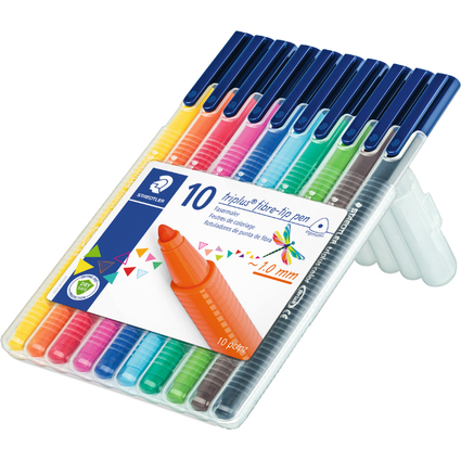 STAEDTLER Fasermaler triplus, 10er Etui