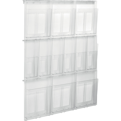 helit Wanddisplay "the placativ", 6x DIN A4 + 6x 1/3 DIN A4