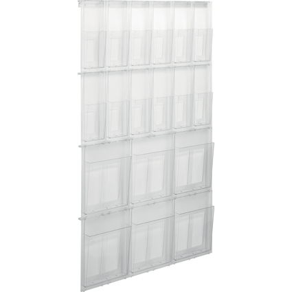 helit Wanddisplay "the placativ", 6x DIN A4 + 12x 1/3 DIN A4