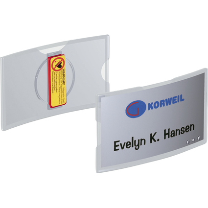 DURABLE Namensschilder KONVEX, mit Magnet, 75 x 40 mm