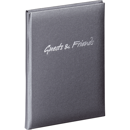 PAGNA Gästebuch "Guests & Friends", anthrazit, 144 Seiten