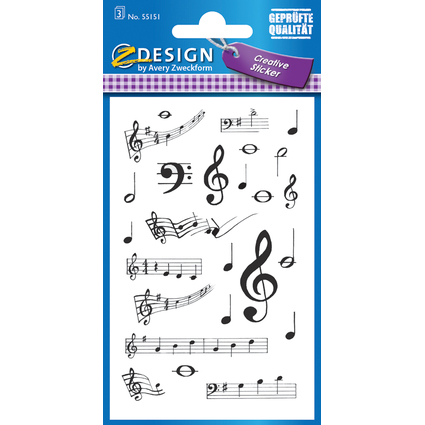 AVERY Zweckform Z-Design Creative Sticker "Noten"