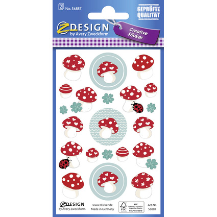 ZDesign CREATIVE Sticker "Glckspilze"