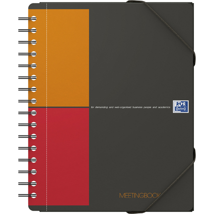 Oxford International Spiral-Notizbuch "MEETINGBOOK", DIN A5+