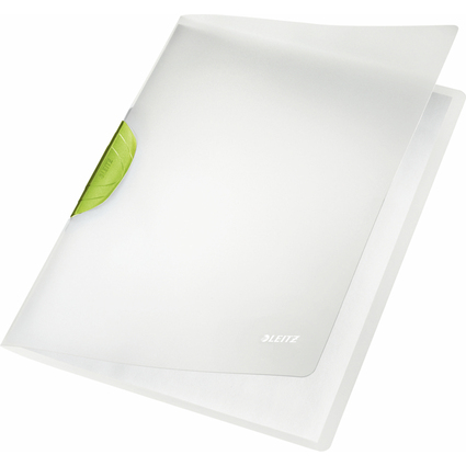 LEITZ Klemmhefter ColorClip Magic, DIN A4, PP, dunkelgrün-