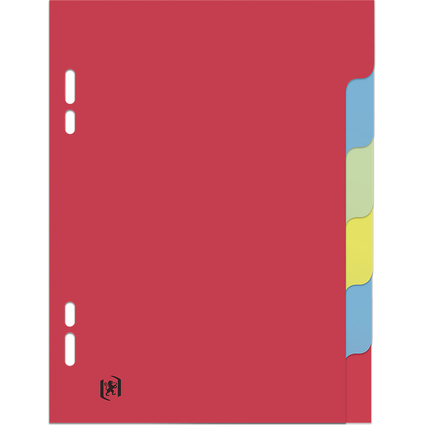 Oxford Karton-Register,blanko, 170 x 220 mm, 6-teillig