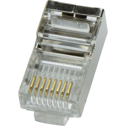 LogiLink RJ45 Stecker fr Rundkabel, Kat.5e, geschirmt