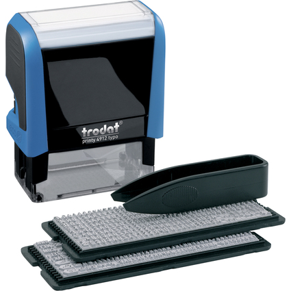 trodat Textstempelautomat Typo Printy Set 4912, 4 Zeilen