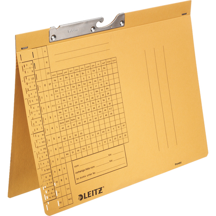 LEITZ Pendelhefter, A4, Behrdenheftung, gelb, 250 g/qm
