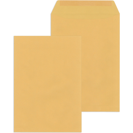 MAILmedia Versandtaschen C4 naklebend, ohne Fenster, braun