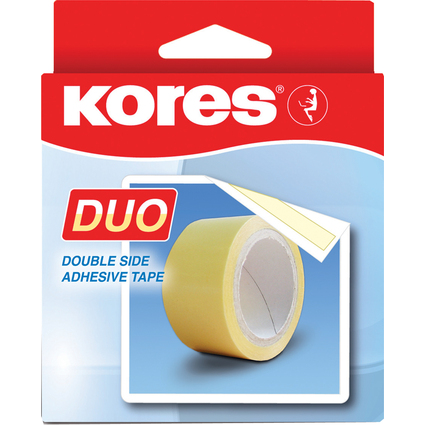 Kores Doppelseitiges Klebeband, 30 mm x 5 m