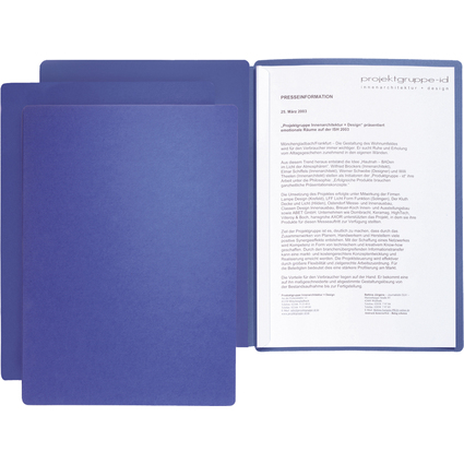 PAGNA Prsentations- / Bewerbungsmappe "Star", DIN A4, blau