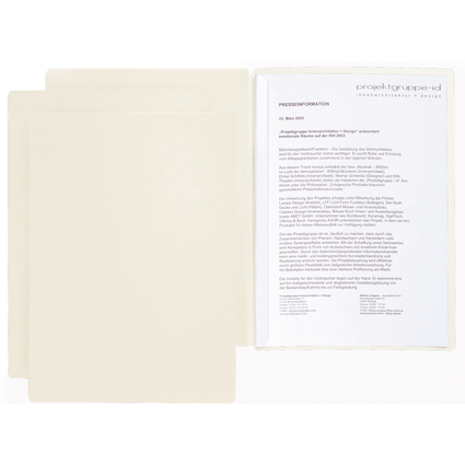 PAGNA Prsentations- / Bewerbungsmappe "Star", DIN A4, beige
