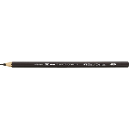 FABER-CASTELL Bleistift GRAPHITE AQUARELLE, Härtegrad: 2B