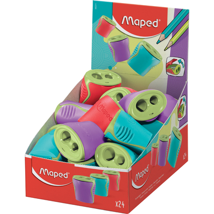 Maped Doppel-Spitzdose Boogy, aus Kunststoff, 24er Display