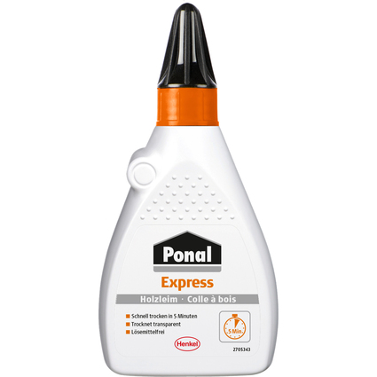 Ponal Express Holzleim, lsemittelfrei, 120 g Flasche