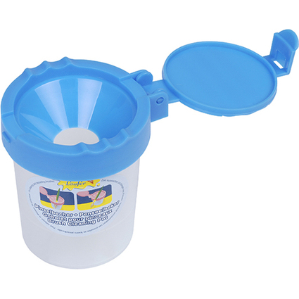 Läufer Pinselbecher, Becher transluzent, Deckel farbig