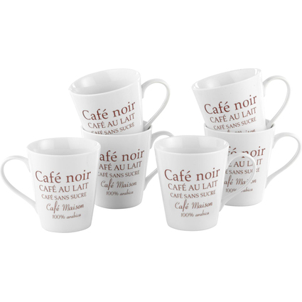 Esmeyer Kaffeebecher FAKT, 0,25 Liter, weiß mit Aufdruck