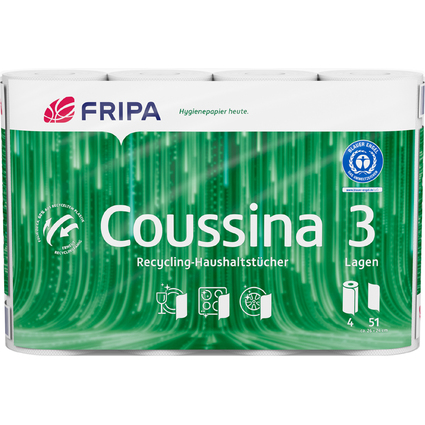 Fripa Kchenrolle Coussina, 3-lagig, wei