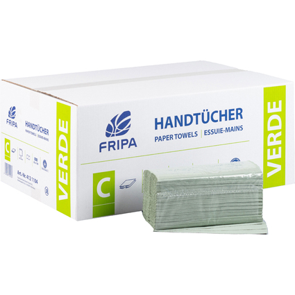 Fripa Handtuchpapier VERDE, 250 x 330 mm, C-Falz, grn
