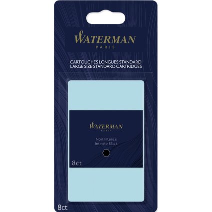 WATERMAN Standard-Groraum Tintenpatronen, schwarz