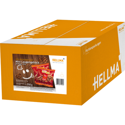 HELLMA Mini Laugengebäck, im Portionsbeutel à 15 g