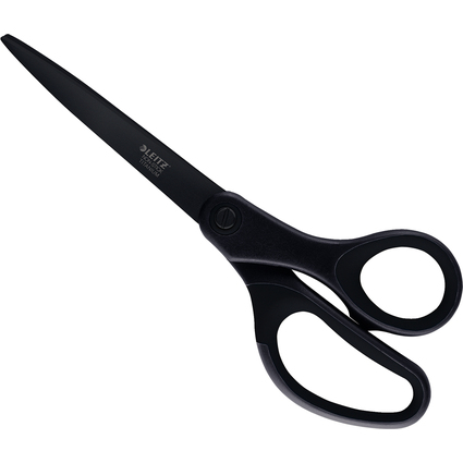 LEITZ Schere Titan Anti-Haft, spitz, Länge: 205 mm, schwarz