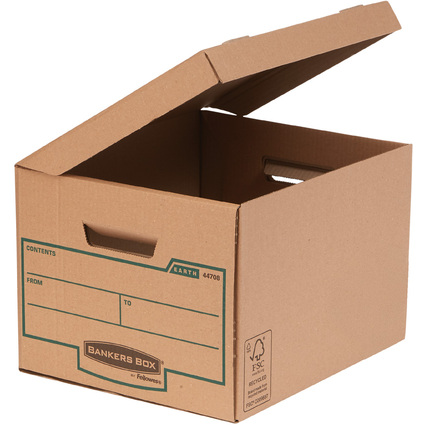 Fellowes BANKERS BOX EARTH Archiv-Klappdeckelbox Kubus