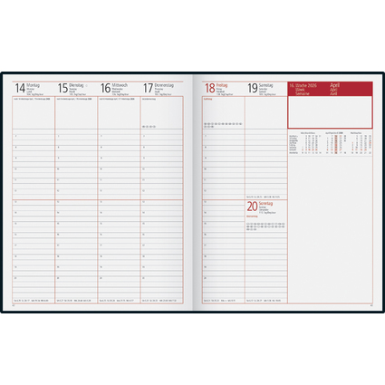 rido id Buchkalender "Managerkalender TM Toscana", 2026