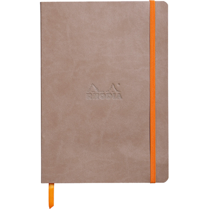 RHODIA Notizbuch RHODIARAMA, DIN A5, kariert, taupe