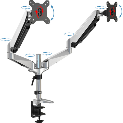 DIGITUS LCD-/LED-Monitorarm Dual, mit Klemmfu