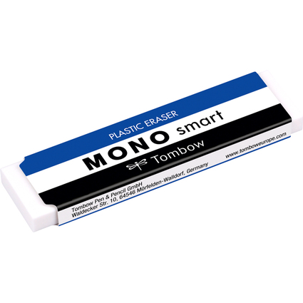 Tombow Kunststoff-Radierer "MONO smart", wei, extra schmal