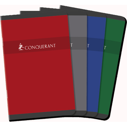 CONQUERANT SEPT Heft, 90 x 140 mm, kariert, 48 Blatt