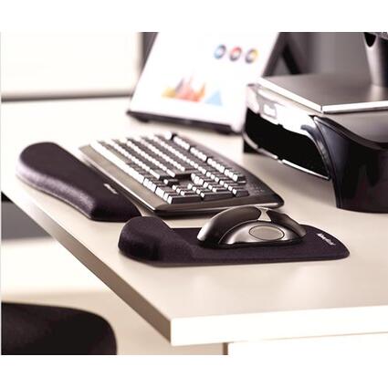 Fellowes Handgelenkauflage PlushTouch mit Mauspad, schwarz